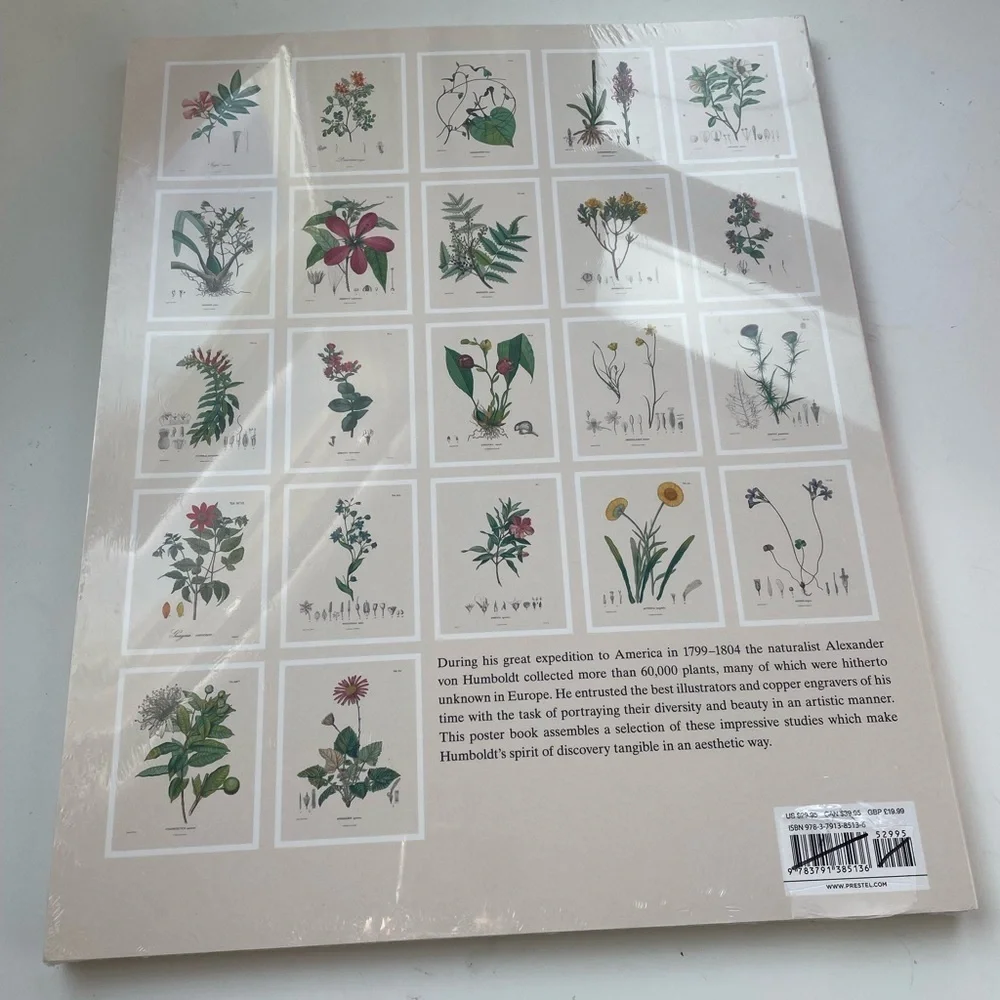 NWT Urban Outfitters Alexander von Humboldt Botanical Illustrations 22 Posters